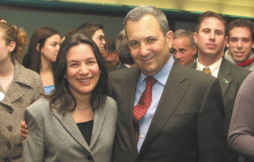 Dr. Rachel Friedberg with the former PM Ehud Barak